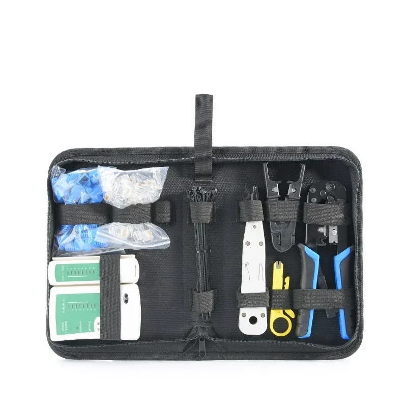 RJ45 Crimper Tool 8P/6P/4P LAN Network Cable Tools, Multi - function Wire Cutter Stripper Crimper PC Pliers