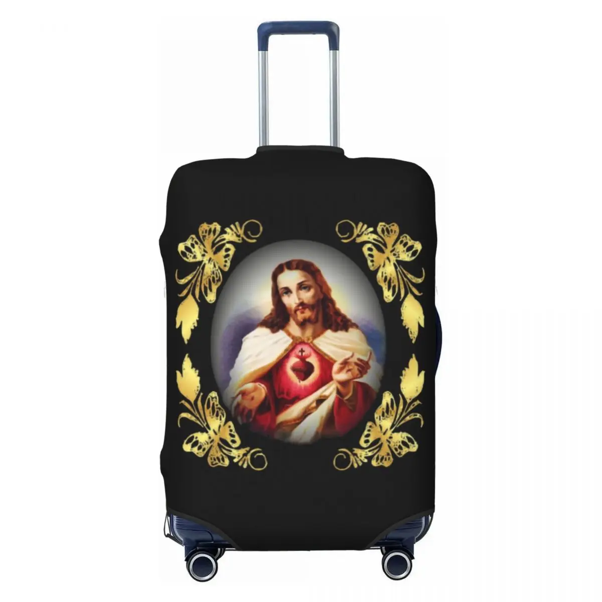 Custom sacro cuore di gesù Catholic Detente Sagrado Corazon De copri bagagli valigia da viaggio coperture protettive