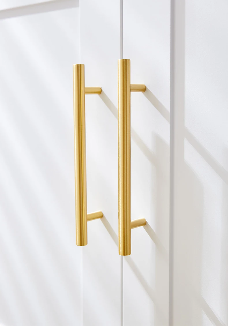 KEDLO Moderner Minimalistischer Luxus-Massivmessing-Schubladengriff für Küchenschränke, Gebürsteter Messingknopf – Detail 15
