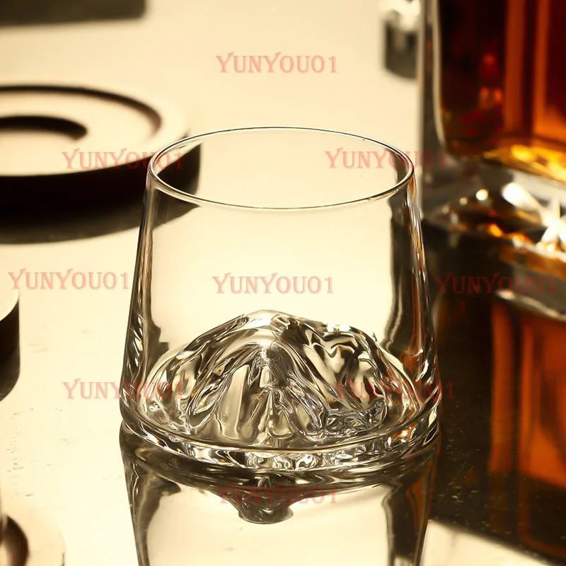 Copo de vinho de luxo leve guanshan vidro alto valor estrangeiro vinho espírito caixa de presente conjunto alto sentido casa