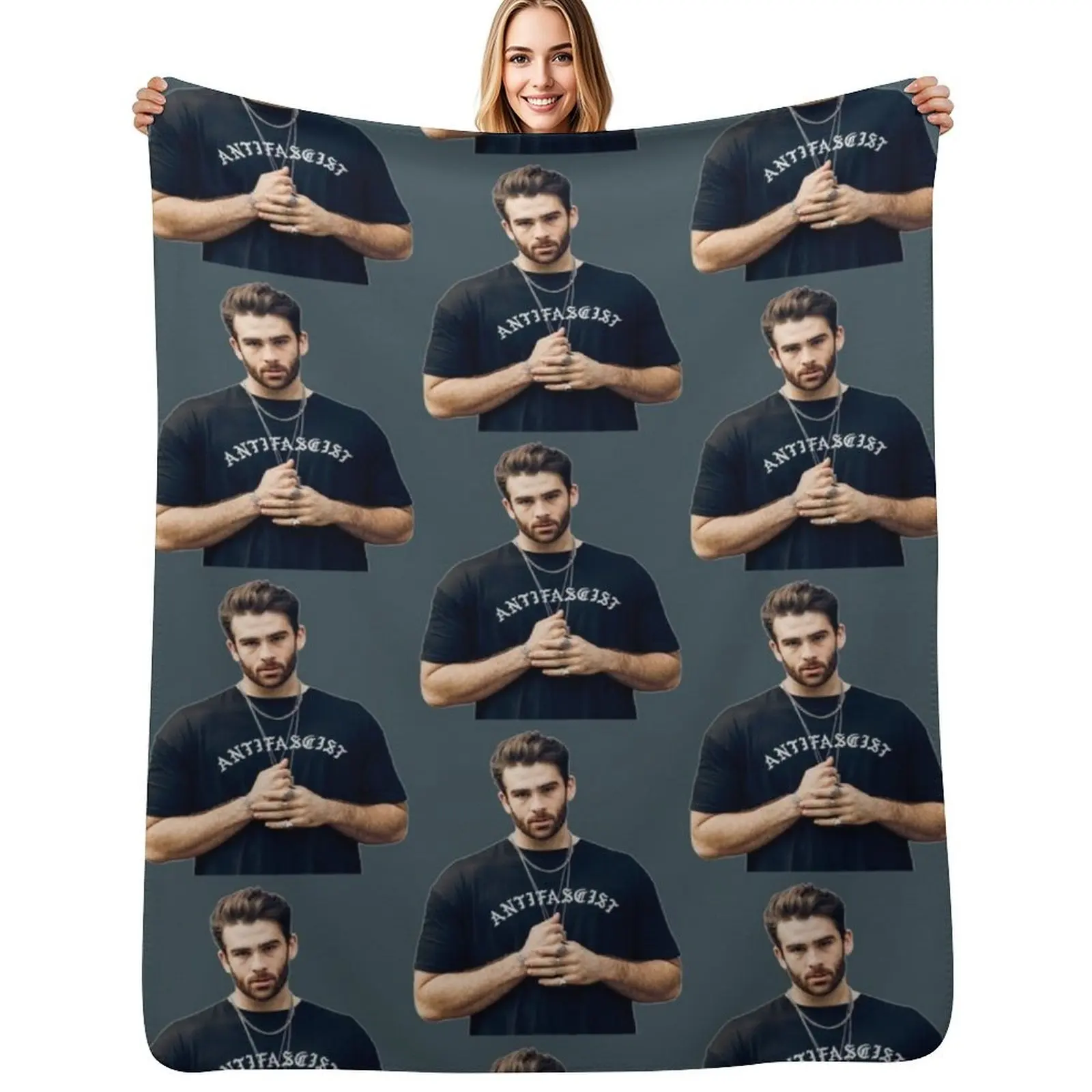 

Hasan Piker Classic Throw Blanket All Season Soft Lightweight Blanket for Home