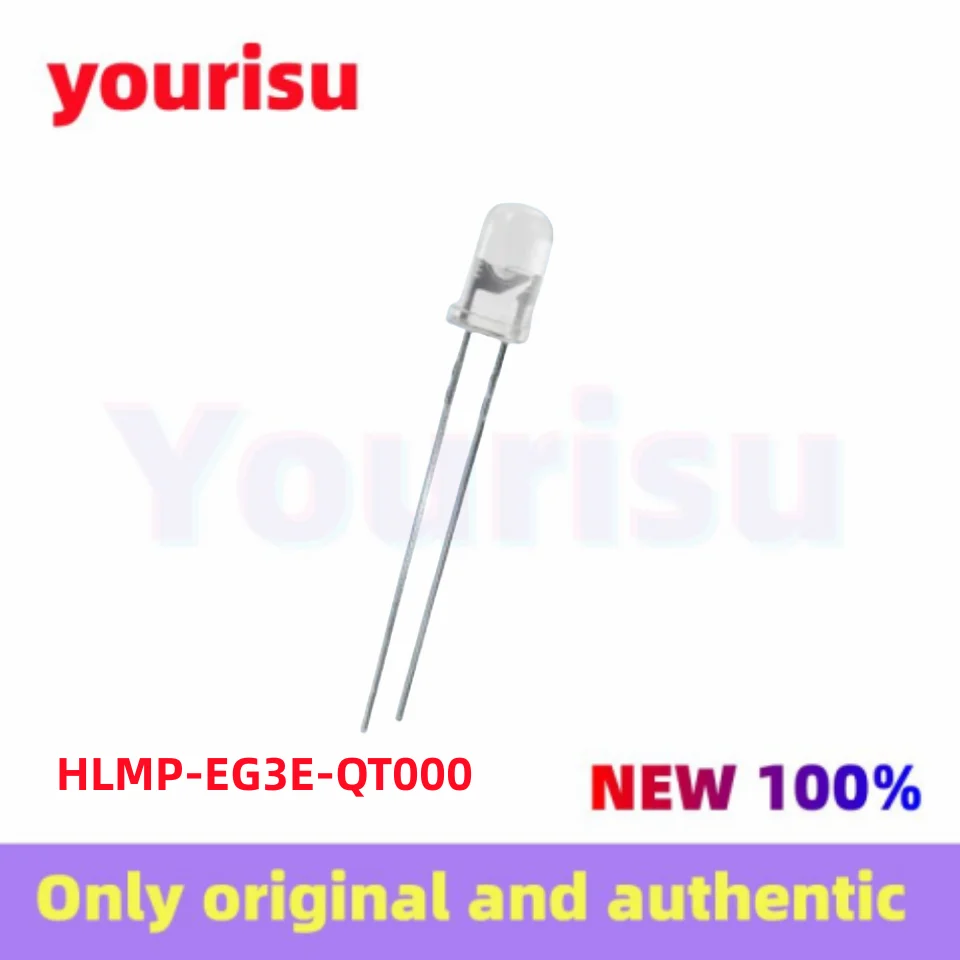 10Pcs/Lot original HLMP-EG3E-QT000 HLMP-EG3E 5mm white hair red round head LED light-emitting diode mouse light bead