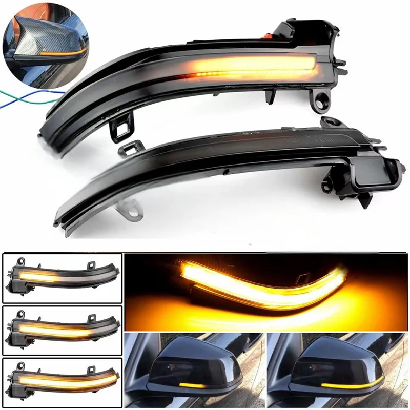 

For BMW 3 Series F20 F21 F22 F33 F34 X1 E84 Dynamic turn signal LED Side mirror indicator light flash