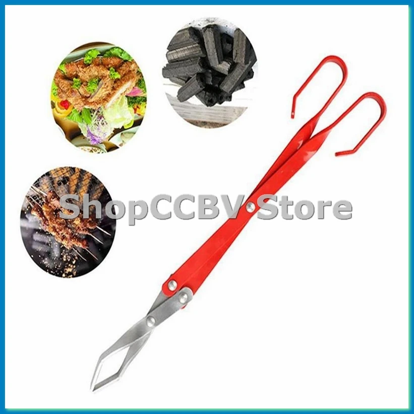 

Щипцы для барбекю, карбоновый зажим, алюминиевые плоскогубцы, зажим для еды на гриле, портативные щипцы, аксессуары для барбекю, инструмент 50,8 см-A50M
