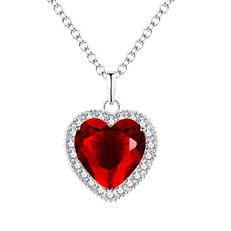 Creative Heart and Sword Couple Necklace Collarbone Chain Sword Necklace Fashion Accessories for Women Couple Gift Jewelry