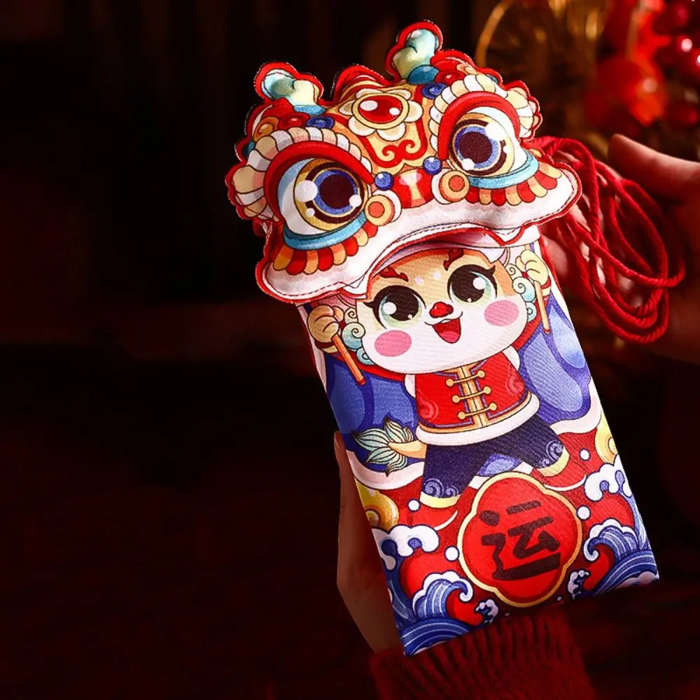 

Cute Chinese Dragon Coin Purse Cartoon Wallet New Year Coin Purse Dragon Year Mascot Red Red Packet Spring Festival Supplies