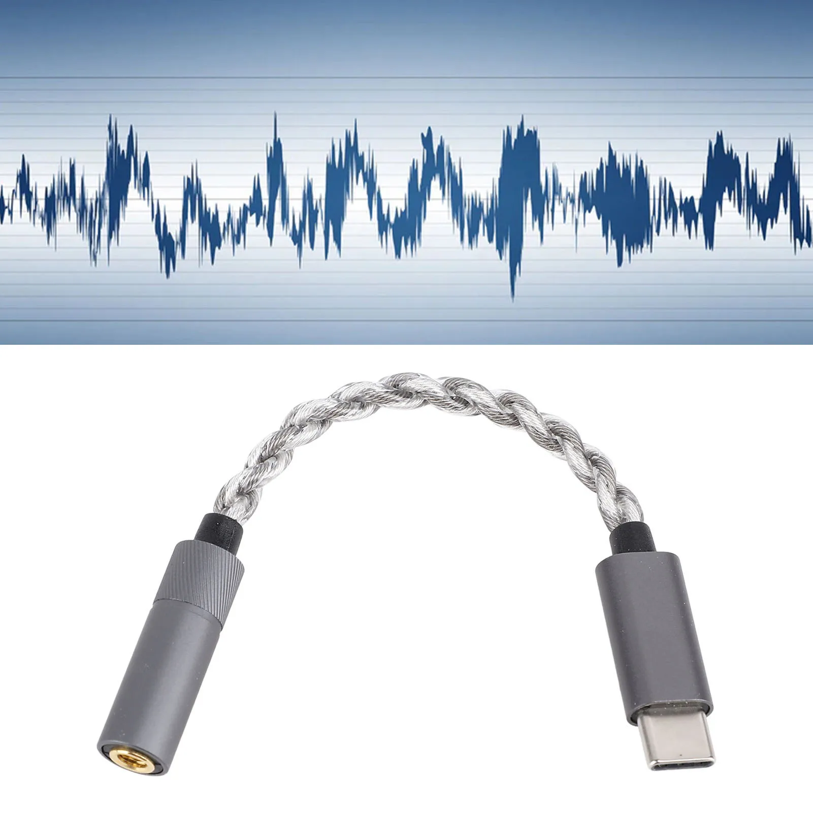 type-c-44mmヘッドホンジャックアダプター-120mm-384khz-32bit-cooperized-silver-usb-c-44mmサウンドドングルケーブル-携帯電話用