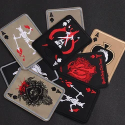 Poker Iron On Patches ricamo Badge abbigliamento forniture per cucire picche Decorative A