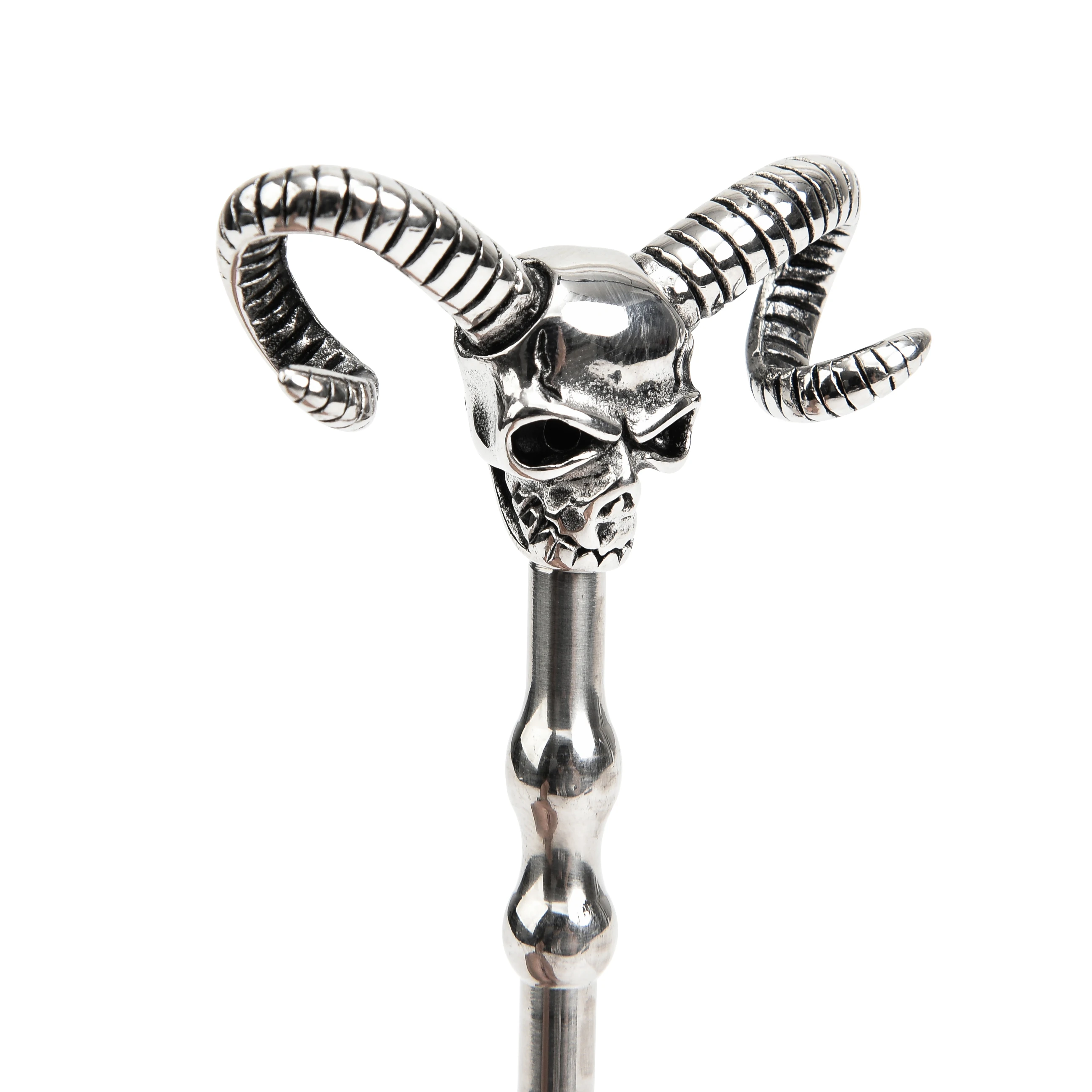 140mm Special design hollow Skull head water flowing metal penis plug stick catheter urethral sound dilators male sex toys