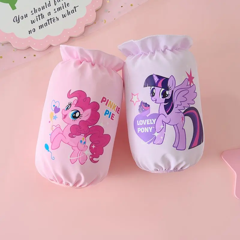 My Little Pony Kinder-wasserdichte Ärmel, niedliche Cartoon-Persönlichkeit, schmutz- und ölbeständige Ärmel für Studenten, Weihnachtsgeschenk