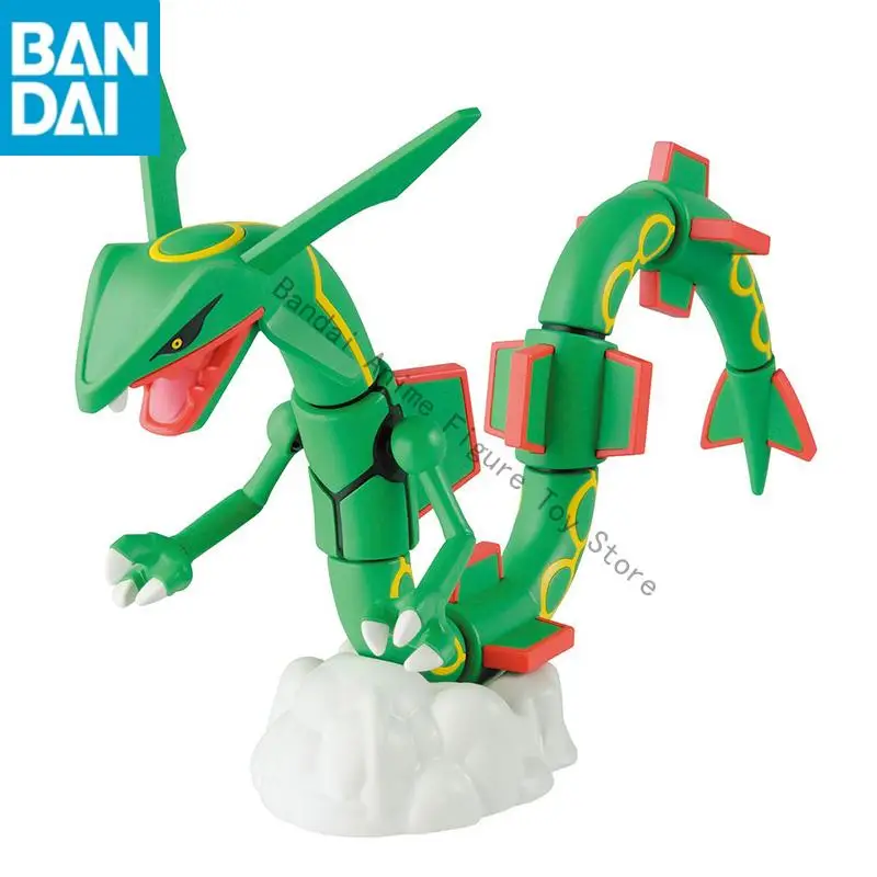 在庫オリジナル本物のバンダイナムコポケモンプラモコレクションセレクトシリーズ 46 レックウザ組立アクションフィギュア模型玩具ギフト