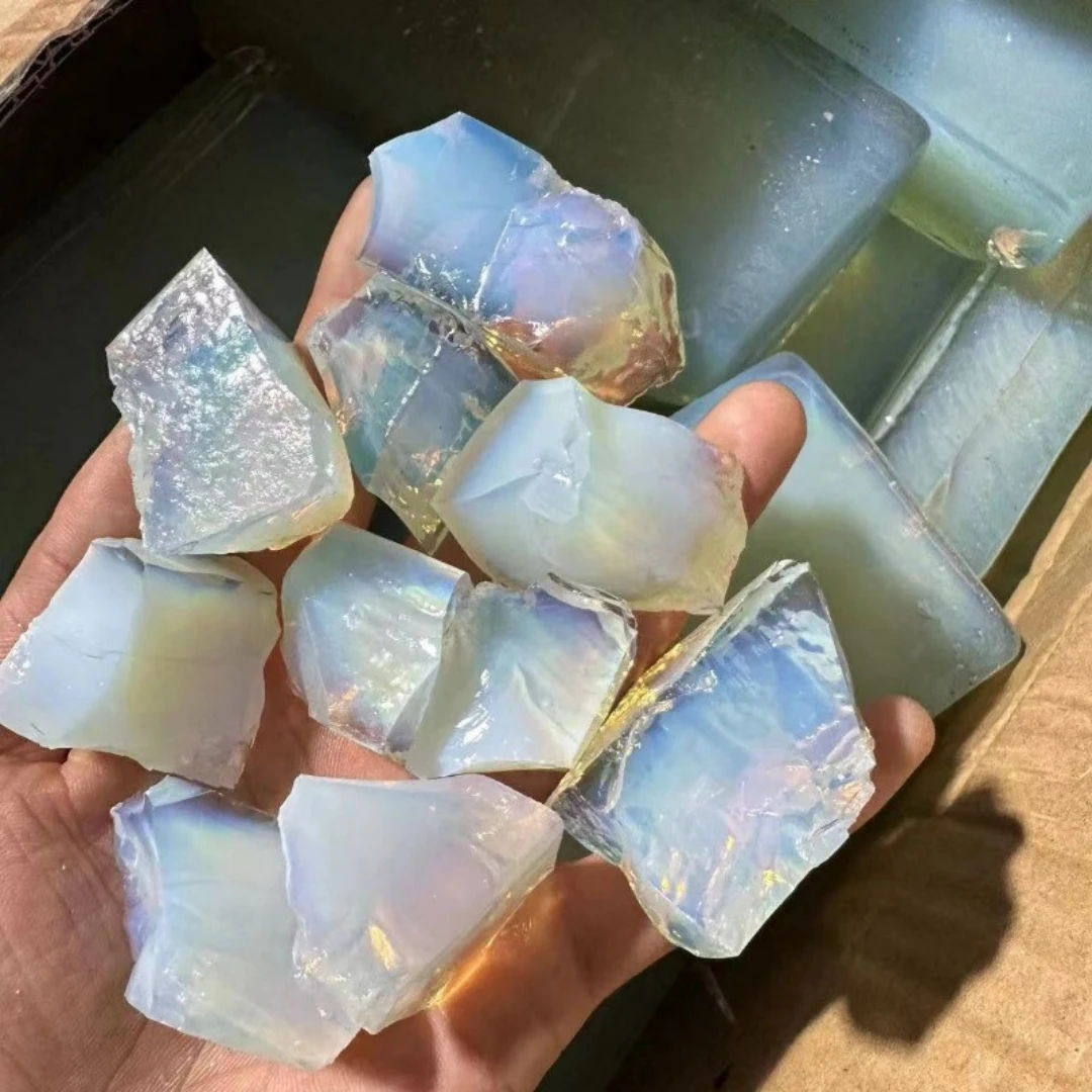 40g/120g/240g Natural Opal Rough Stone, Irregular Mineral Specimen, Diffuser stone, Fish Tank Garden Bonsai Home Decoration Gift view 4