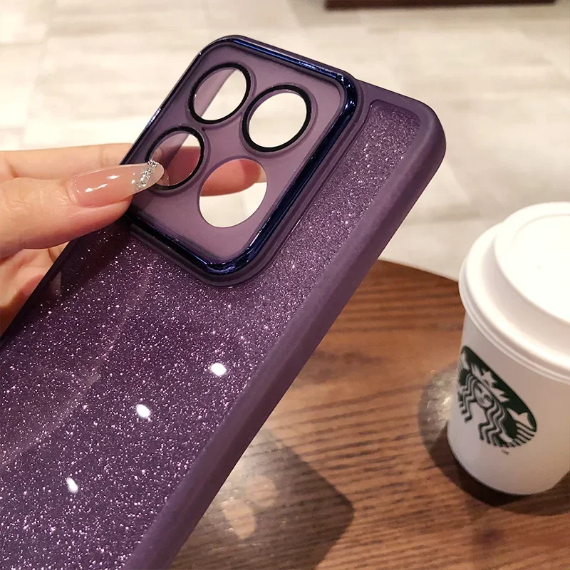 حافظة من السيليكون الناعم المطلي بالكهرباء لهاتف Xiaomi 17 Pro Max 15T 15T Pro 14 T Pro مدمجة في غطاء عدسة عالي الدقة مضاد للسقوط #6