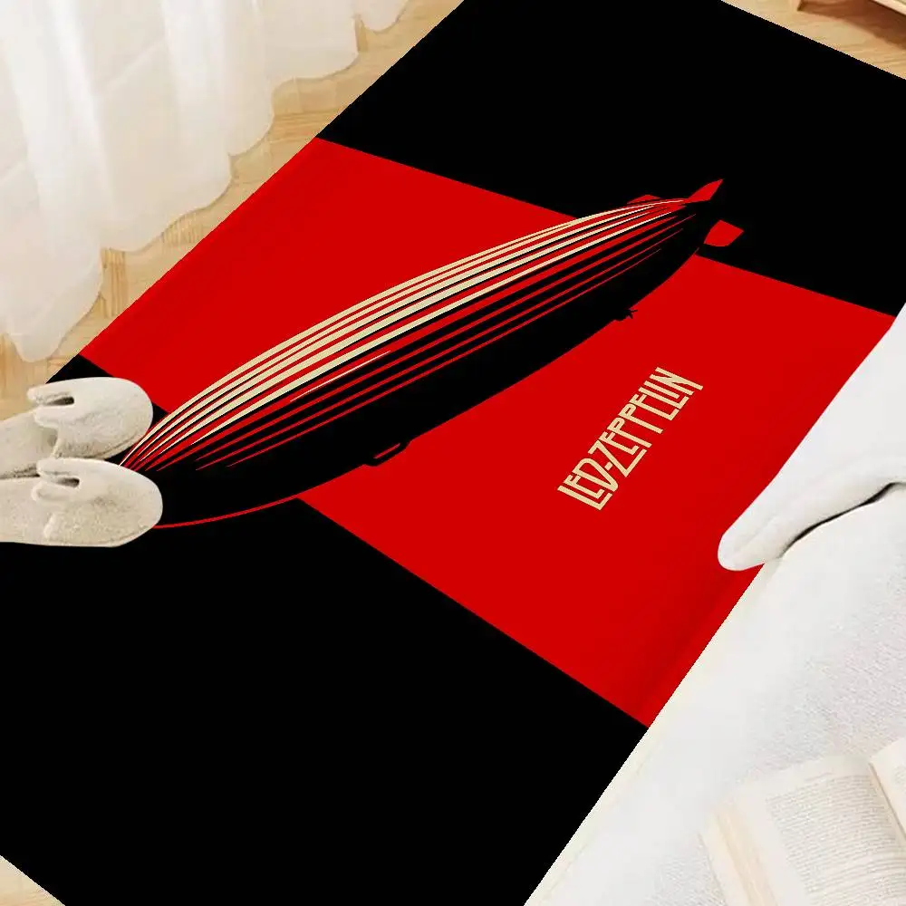 L-Led Z-Zeppelin Band Hallway Carpet Washable Non-Slip Living Room Sofa Chairs Area Mat Kitchen Doormat Area Rug