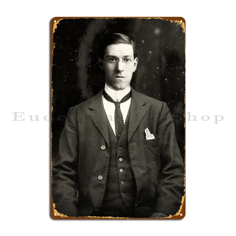 H P Lovecraft-póster de placa de Metal Morticiadredful, cartel de hojalata de Pub, diseño divertido de Club en casa