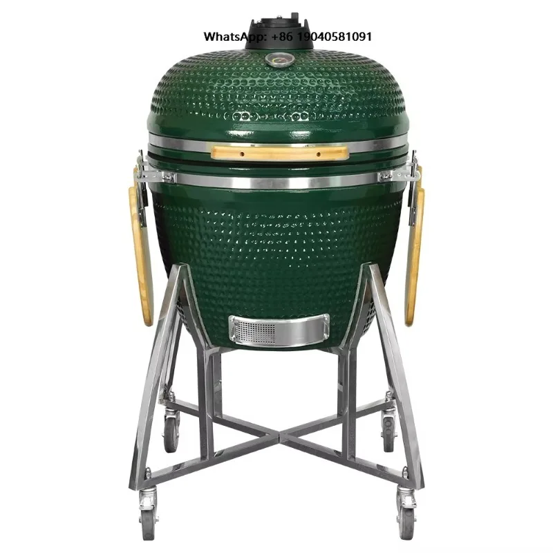 SEB Kamado Manufacturer 26 Inch Green Charcoal BBQ Grills Asador De Carbon Ceramic Barbecue Kamado Grill