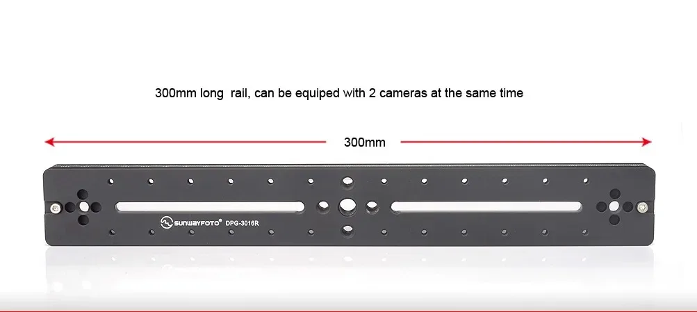 SUNWAYFOTO 3016R 300 مللي متر ترايبود رئيس الإفراج السريع لوحة DPG- لكاميرا DSLR ترايبود لوحة المهنية Monopod الإفراج السريع Pla