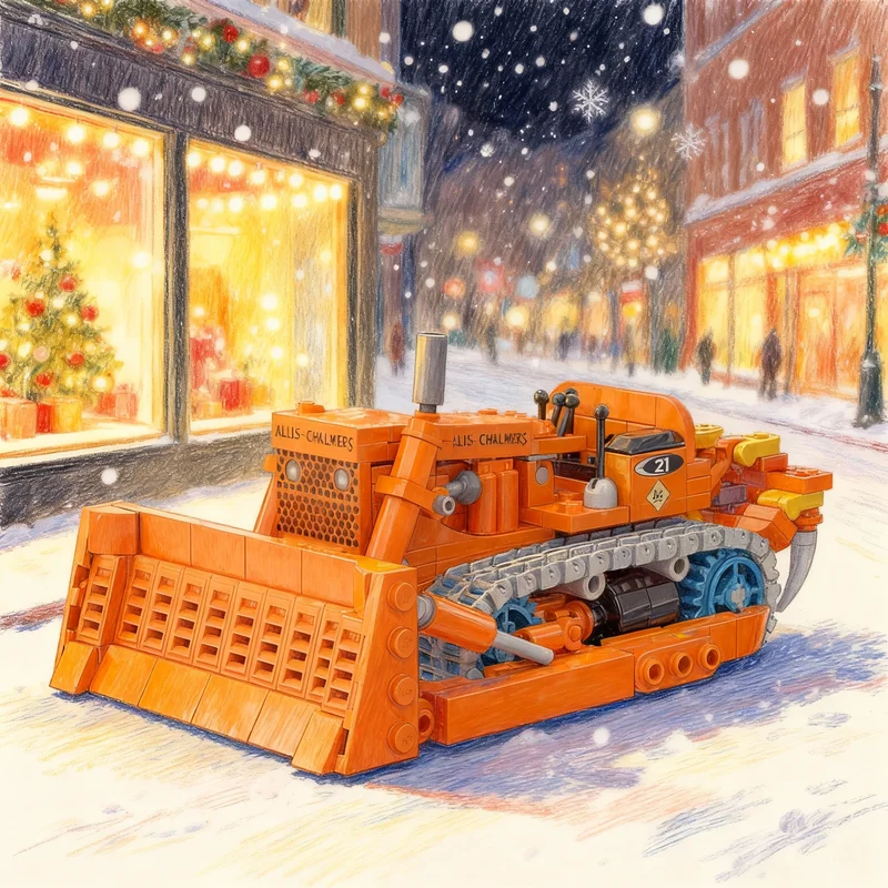 

452 детали MOC Allis Chalmers HD21P: Городская строительная модель, конструктор, креативный подарок, декор для демонстрации, сборная модель премиум-класса для взрослых