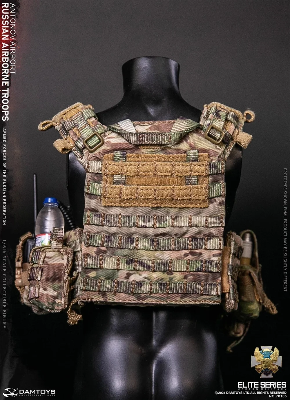 

The Russian Soldier Toy Model Hang Chest Vest Bag Waist Duty Belt Multi Function Bags Accessories For Fans DAMTOYS 1/6