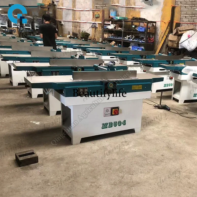 81Woodworking Surface Planer Jointer Wood Planning Machine Woodworking Oblique Mouth Spiral Knife Machinery Desktop Plane