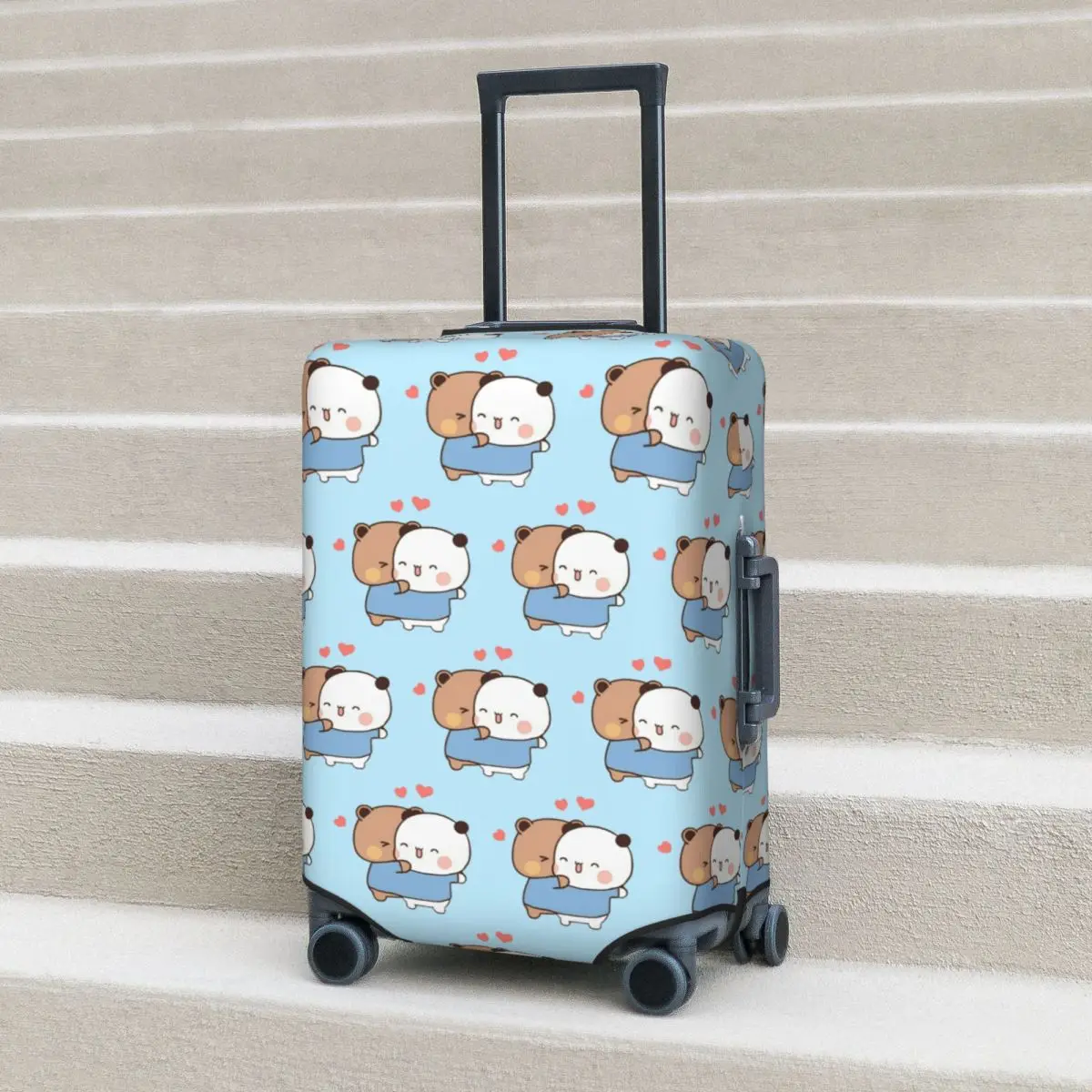 

Bear And Panda Bubu Dudu Balloon Suitcase Cover Protection Elastic Trip Luggage Protector Covers for 18-32 Inch