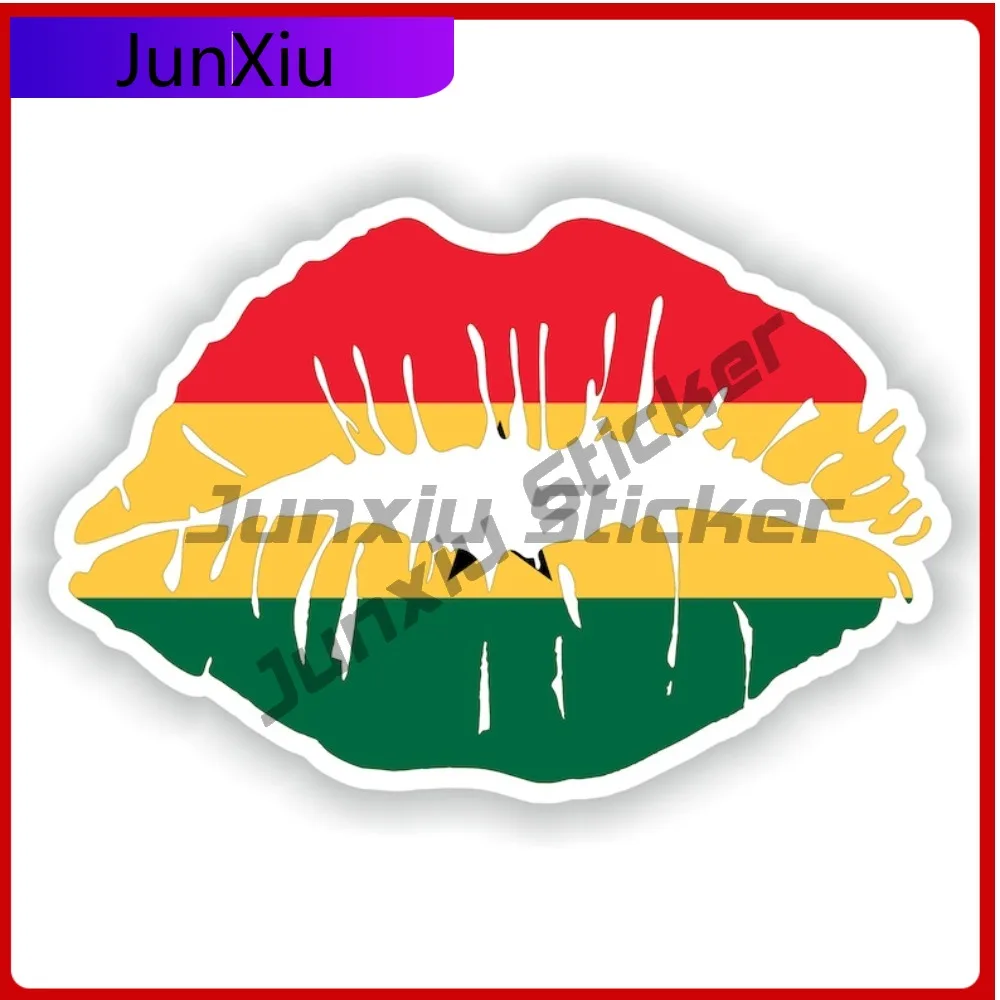 

Ghana Lips Flag Artistic Auto Exterior Detail Applied To Vehicle Exterior Bodywork And Glass