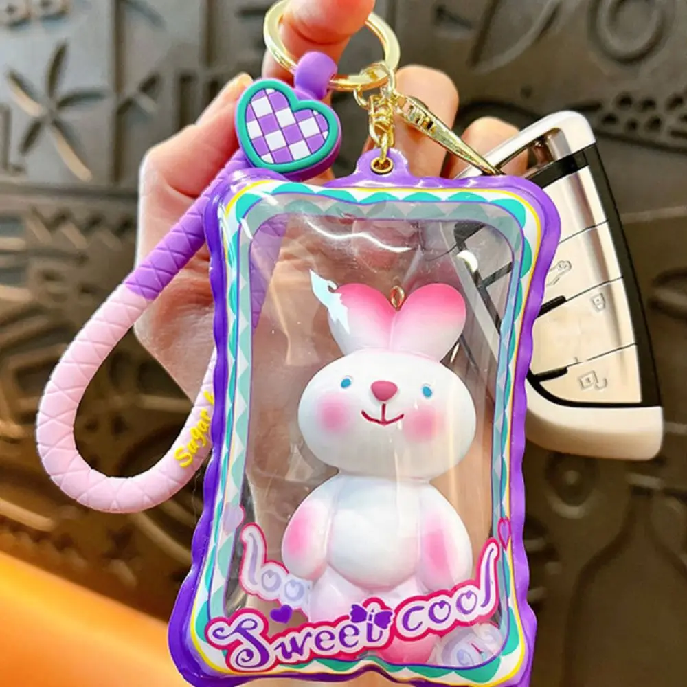 Rabbit Inflatable Bag Inflatable Bag Pendant Backpack Decoration Charm Rabbit Bag Keychain Anti-lost Creative