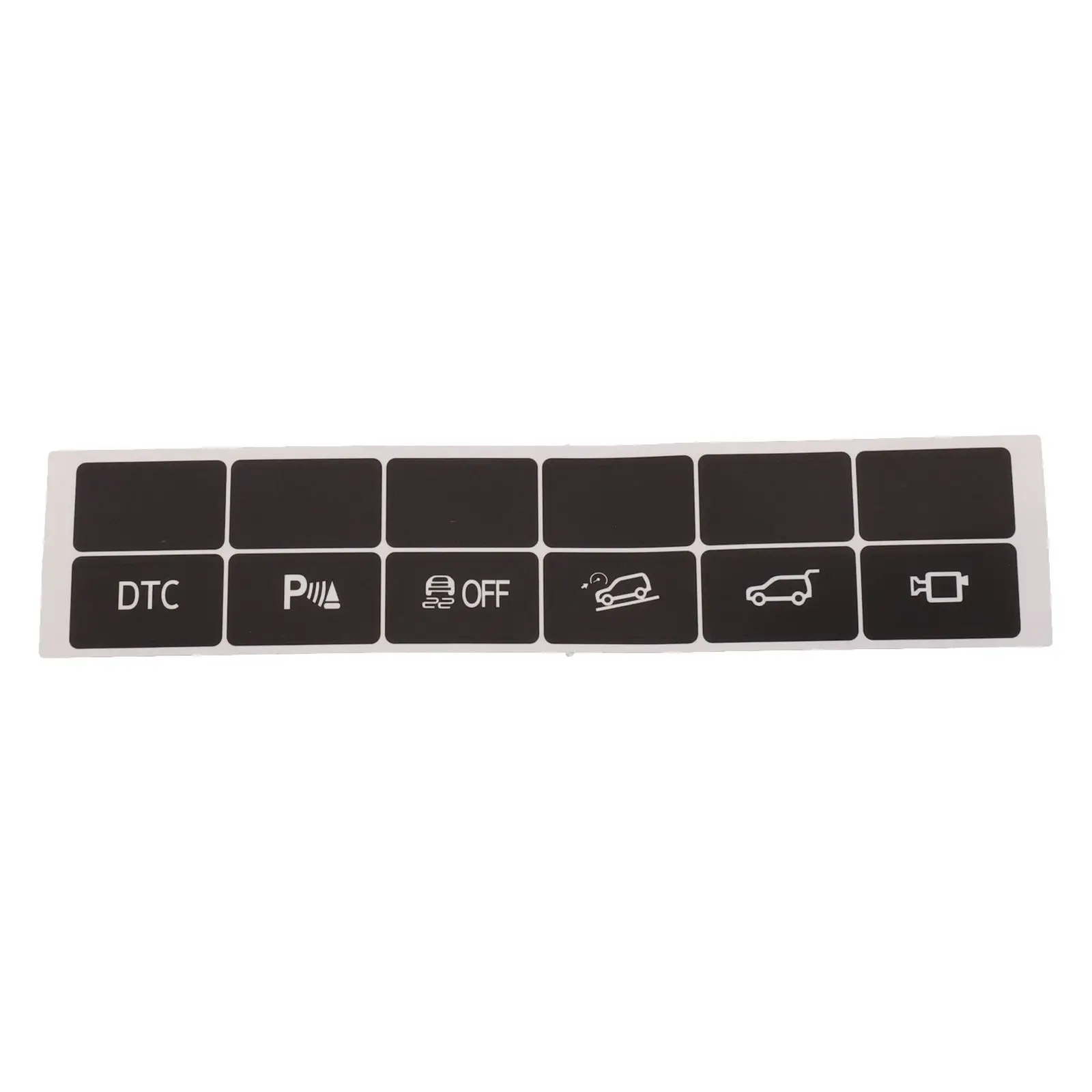 Car Interior Repair Dash Button Stickers Button Overlay Stickers High Quality Material Reduced Light Penetration