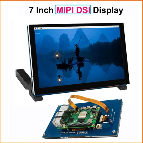 라즈베리 파이 5 7 인치 IPS DSI 디스플레이, 800x480 정전식 터치 LCD 모듈, PWM 터치 스크린 모니터, 라즈베리 파이 4B, 3B +, 3B 용 