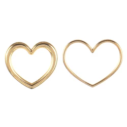 5pcs Stainless Steel Charms Punk Big Heart Pendant For DIY Jewelry Making Necklace Bracelet Accessories DIY Findings