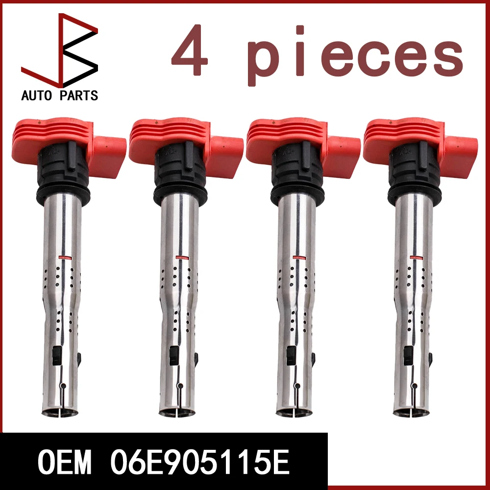 

4pcs/lot 06E905115E 06E905115 Ignition Coil for Audi A1 A3-A8 Q3 Q5 Q7 TT SKODA OCTAVIA SUPERB YETI VW POLO TOUAREG GOLF TOURAN