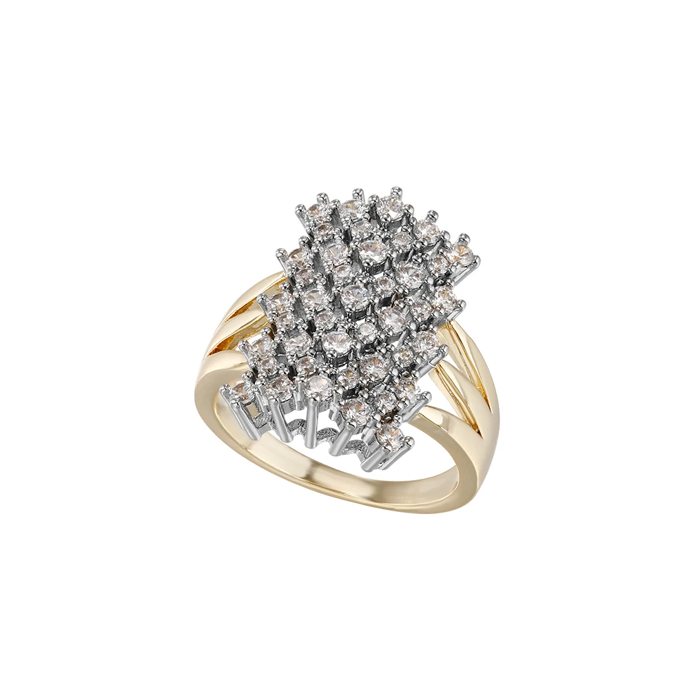 Wasserfallartige, fächerförmige Reihen, verziert mit Diamantohrringen und -ringen, als Accessoires für Bankette und Hochzeiten, ein Geschenk für die Freundin oder die Mutter. – Detail 11