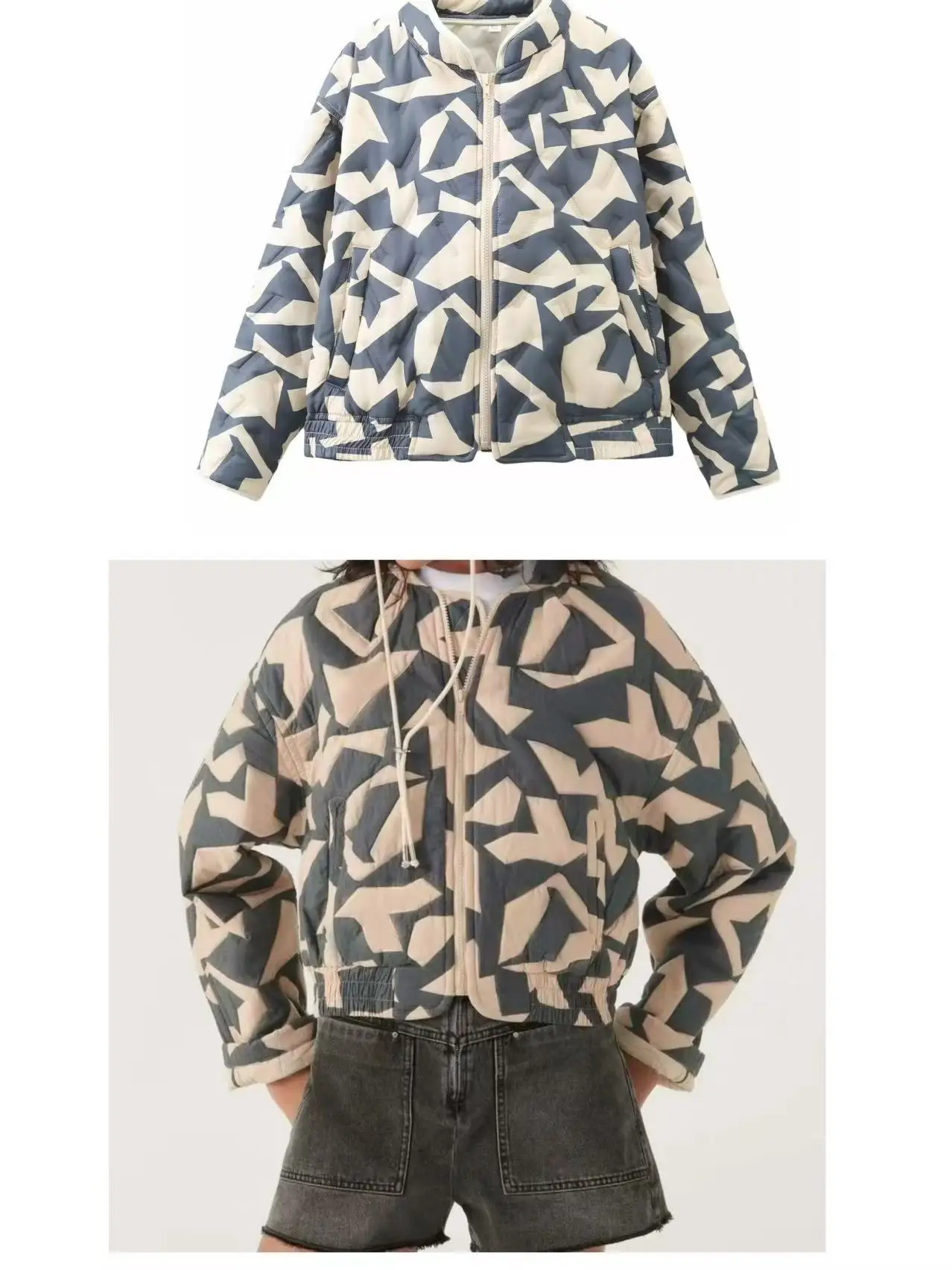 Chaqueta de algodón para mujer, ropa de abrigo de algodón elegante, transpirable y ligera, diseño versátil para ir al trabajo, novedad de Otoño de 2025