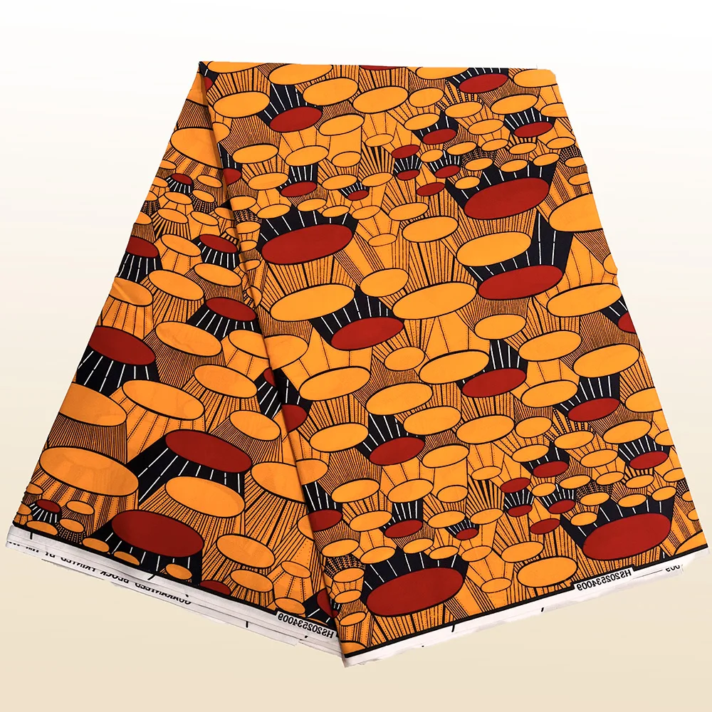 

6 Yards Ankara Wax Fabric 2025 High Quality African Wax Print Fabric African Guaranteed Veritable Real Wax