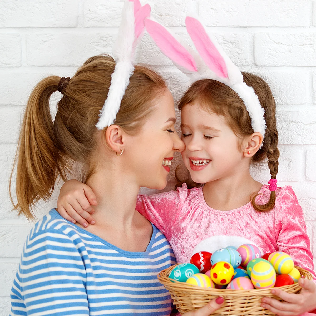 2 Set Costume Accessories Kit Rabbit Tail Band Girl Bow Tie Hair Hoop Ears Hairband