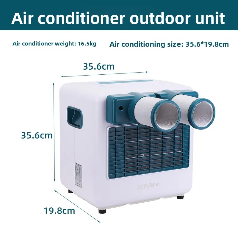 Portable RV Mini Air Conditioner Integrated Outdoor Camping AC Unit No External Unit Mobile Caravan Cooling Fan