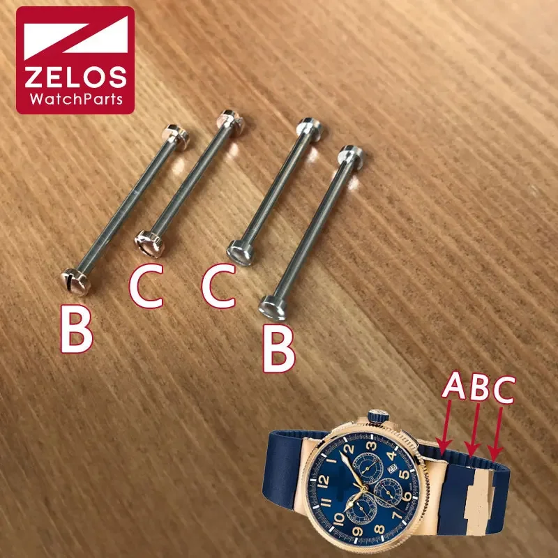 

steel watch screw tube rod for Nardin MARINE 326 UN watch band connect screws parts(B+C) tools