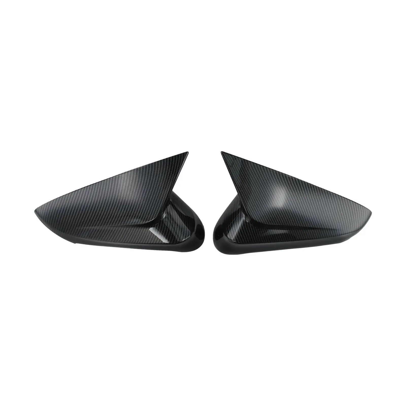 

Mirror Cover Trim Car Rearview Mirror Cover Car Exterior Accessories ABS Material Gloss Black High Reliability