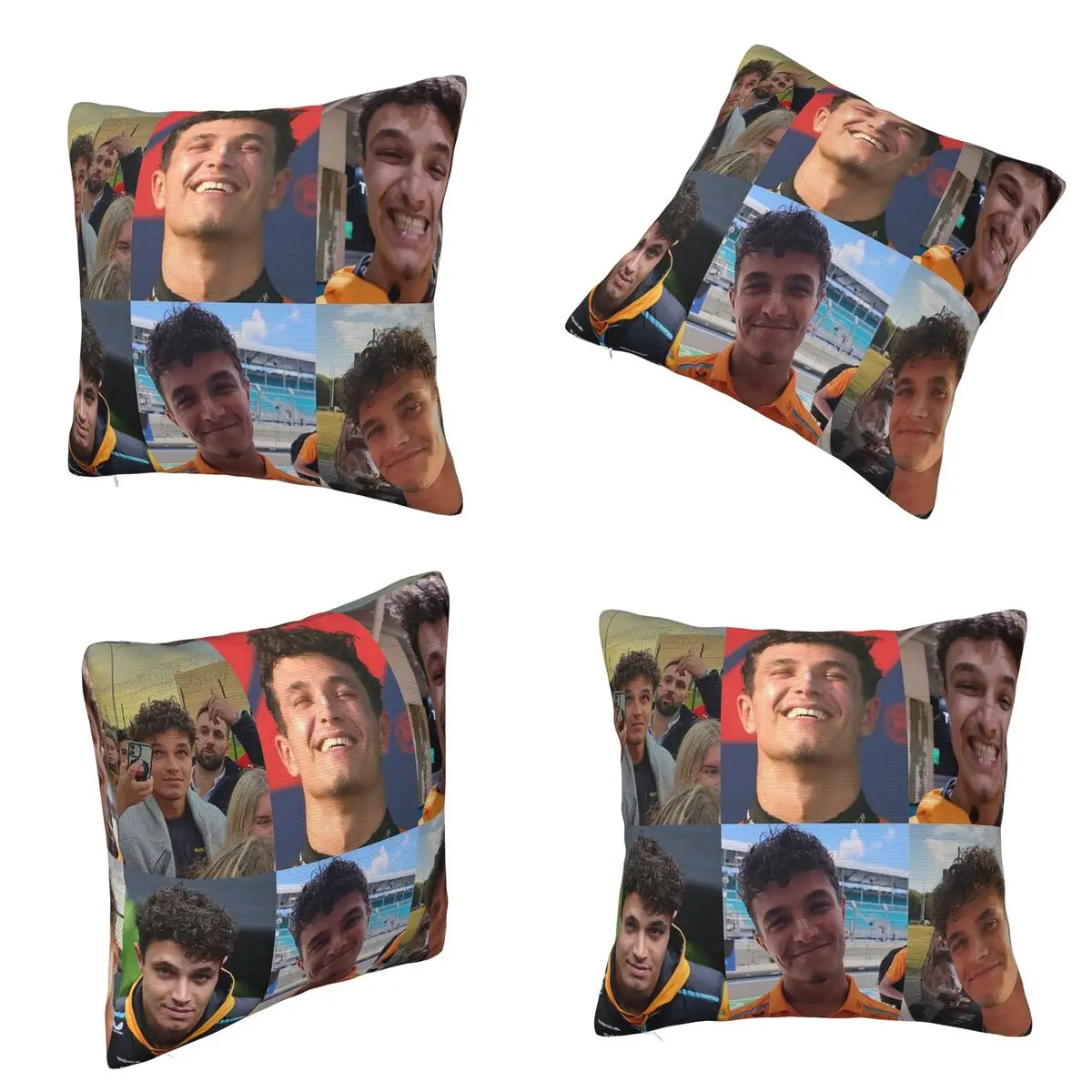 Lando Norris Square Pillowcase Cushion Cover Pillow Case Throw Pillow Cover for Home Sofa Living Room