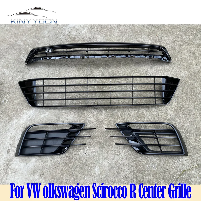 Grilles For VW Volkswagen Scirocco R Front Bumper Grill Center Grille