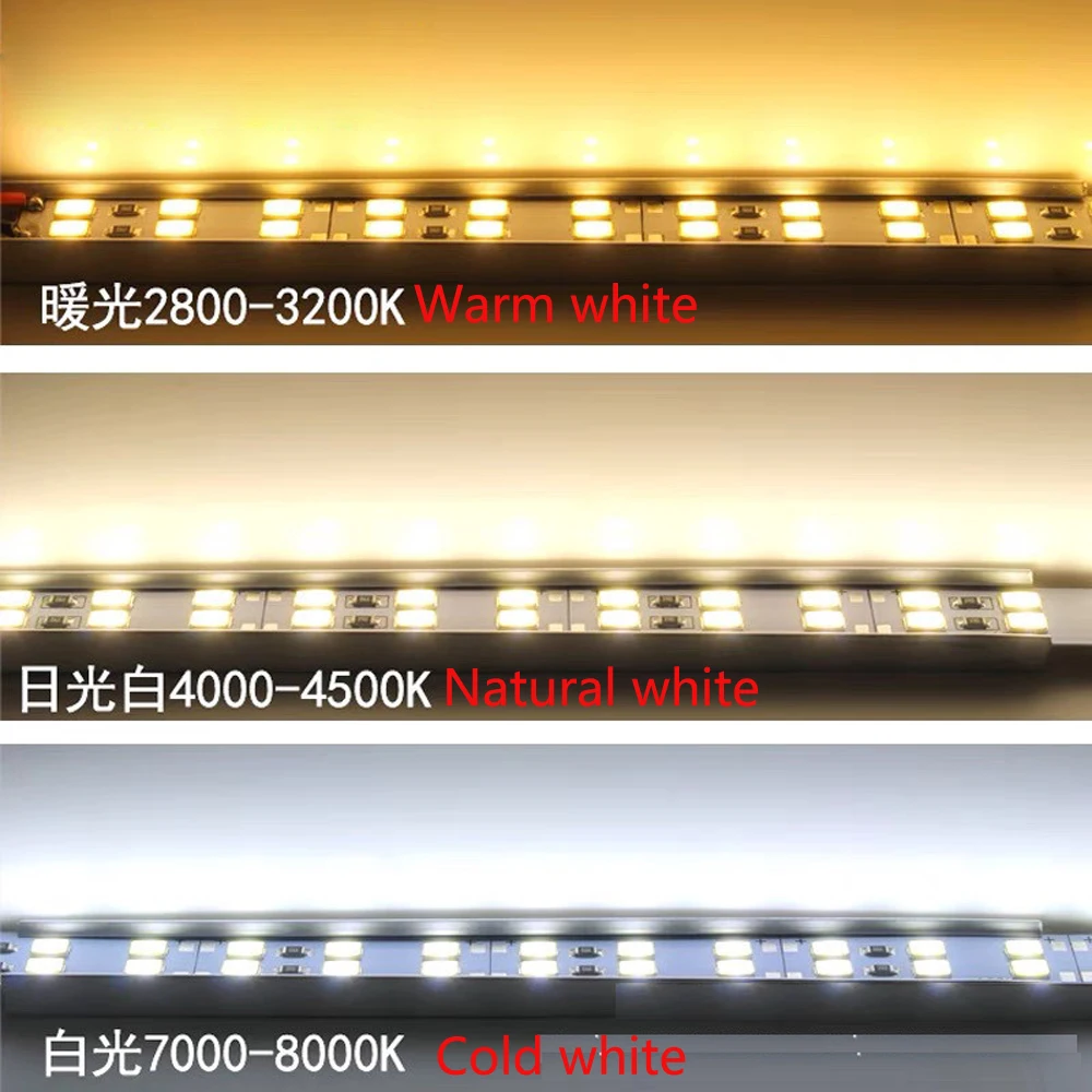 Sztywna listwa LED z możliwością przyciemniania dwurzędowa listwa LED z 144 diodami LED/M szafka z półkami gablota ct Strip 3000k 4000k 6000K