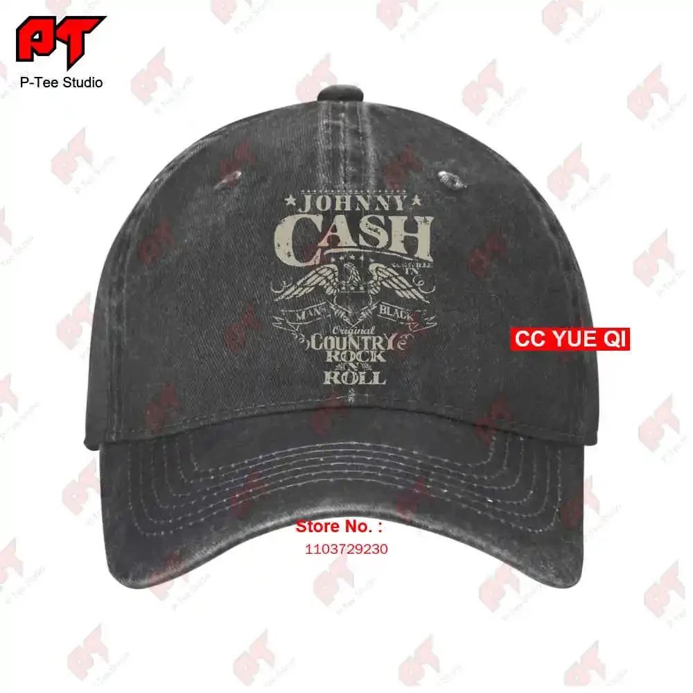 Johnny Arts Cash Music Country Rock N Roll Baseball Caps Truck Cap OXPF