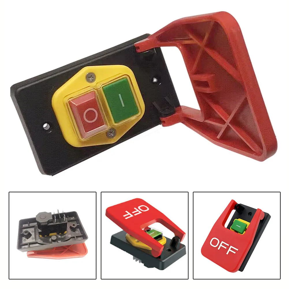 Button Switch Switch AC V A Electromagnetic Button Switch KJD17BD-16-3 Machine Tools PVC Power Tools Self-locking