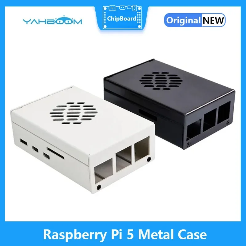 Raspberry Pi 5 carcasa de Metal con ventilador de refrigeración PWM