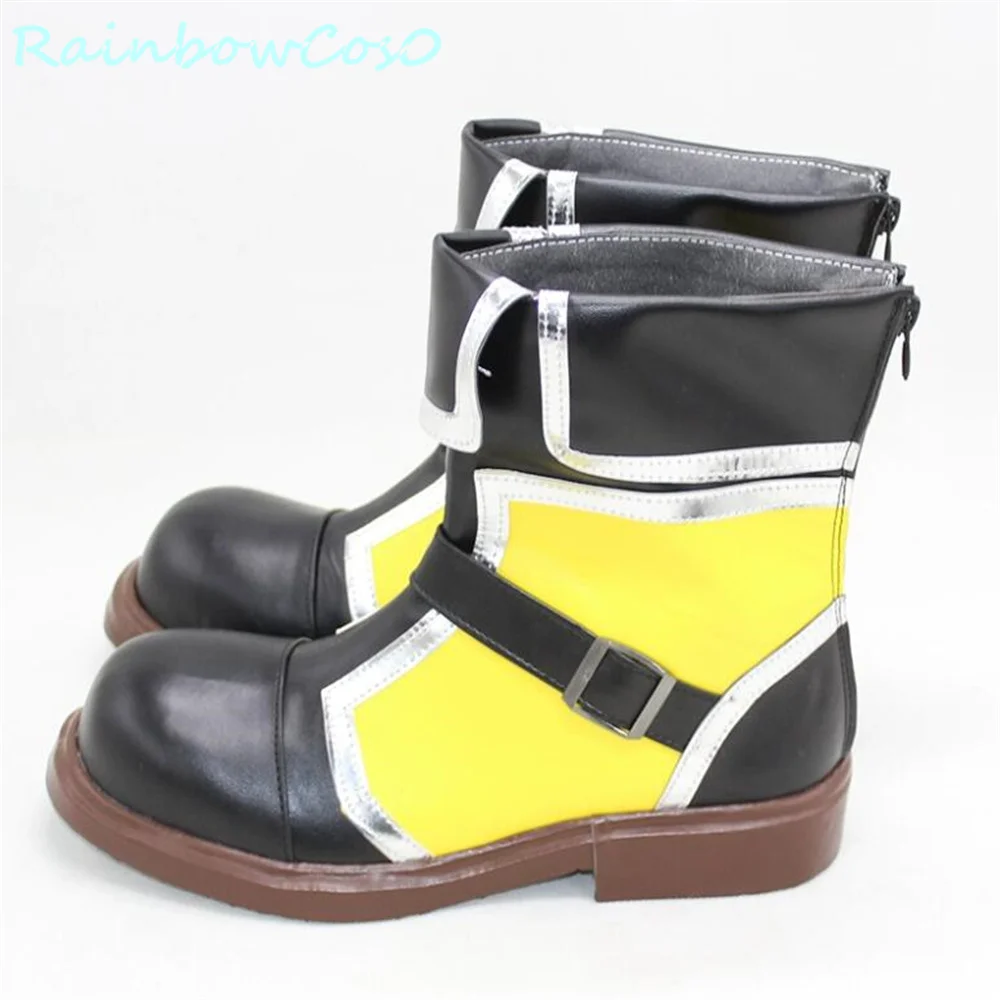 Sora Kingdom Hearts Rainbow Cos0 Chaussures, Bottes, Anime, Jeu, Halloween, Noël, Cosplay, W3384