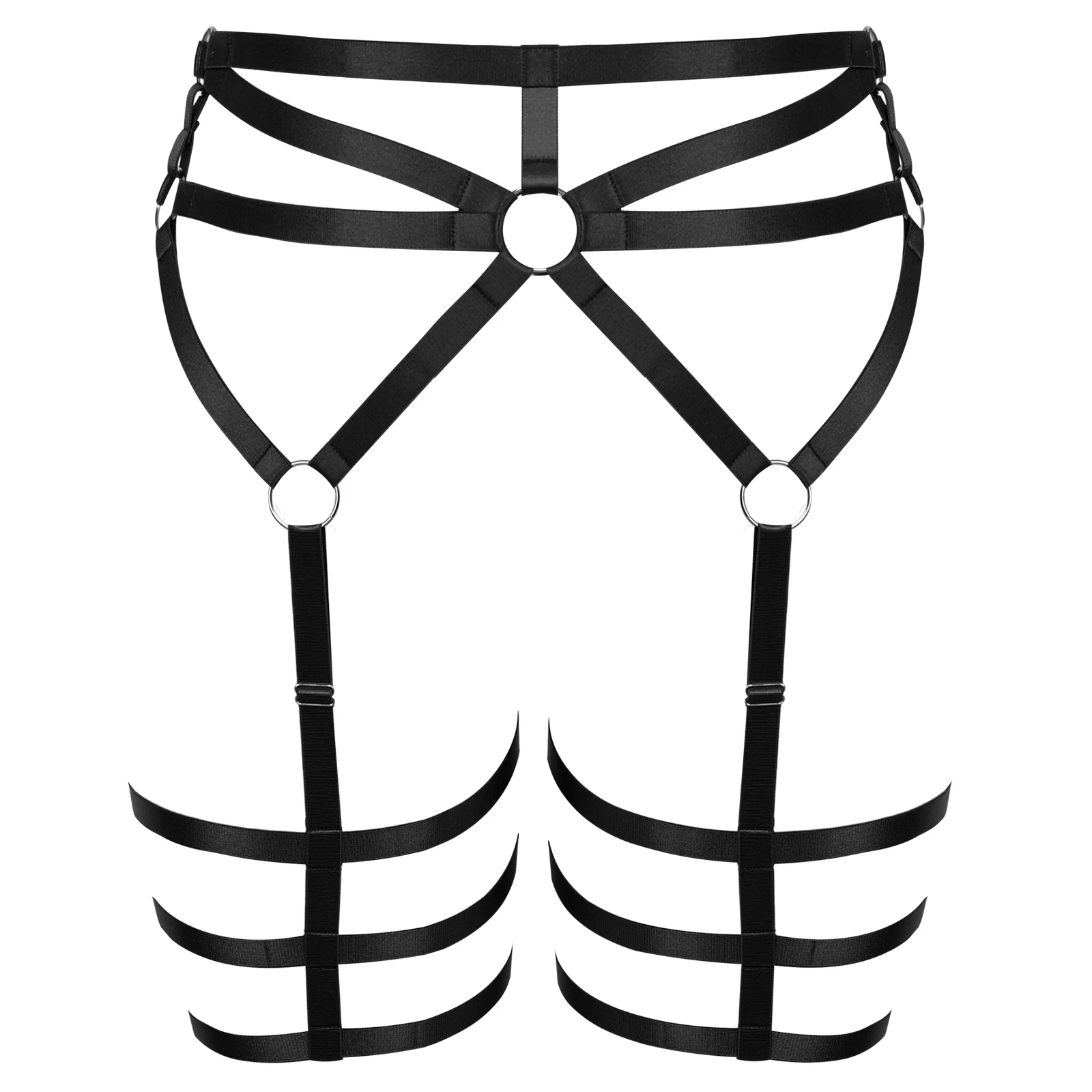 

Women Bondage Sexy Harness Belt Harajuku Body Garter Belt Goth Lingerie Strap Body Suspender Belt Lady Bar Party Thigh Toy