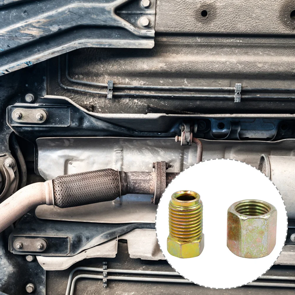 

25 Piece Brake Pipe Connector Set Bubble Flare Nuts for Brake Line Fittings Tube Joints Automotive Parts