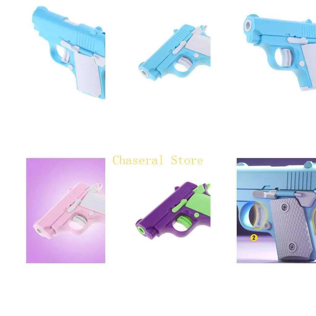 E7CE GUNS تململ لعبة جميلة ثلاثية الأبعاد هدية VENTTOY NOVERTY لتخفيف الإجهاد الكبار فك الضغط على الدعائم الحزب