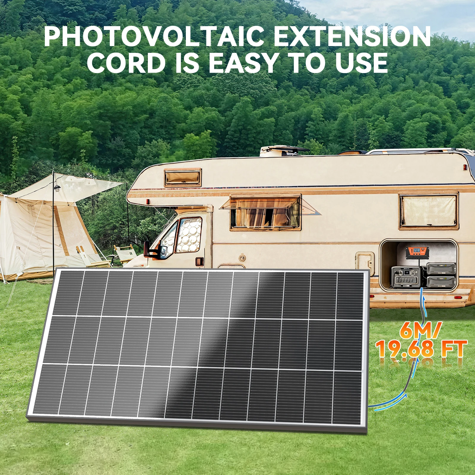 WERCHTAY 200 واط 12 فولت لوحة مزدوجة الجوانب ألواح الأنظمة الشمسية أحادية البلورية 16BB الخلايا الشمسية الطاقة الكهروضوئية للمنزل على السطح قارب #4