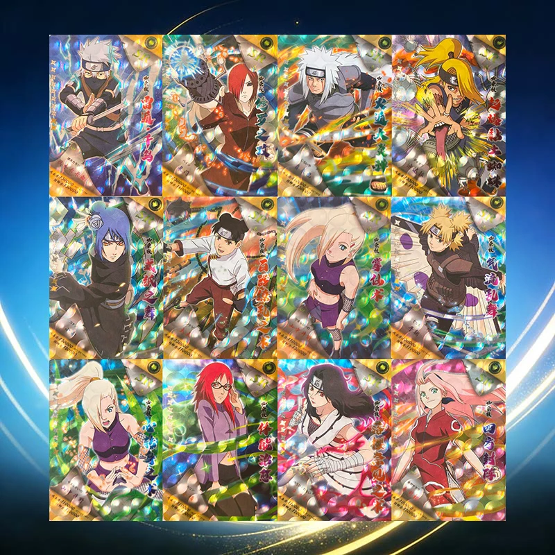 Anime Naruto SR Cards Haruno Sakura Yamanaka Ino Hatake Kakashi Might Guy Senju Hashirama Jiraiya Orochimaru Collection Cards